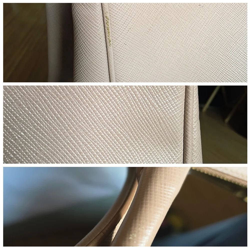 Prada Women's Tan Leather Tote Bag - Picture 9 of 16